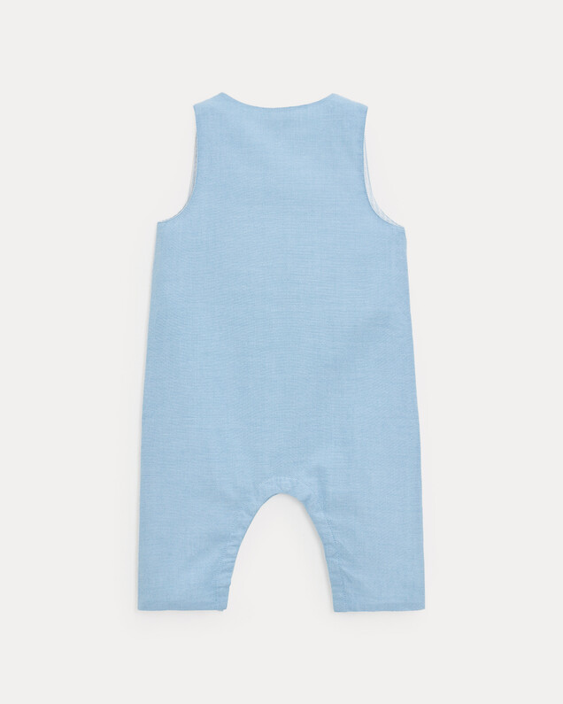 Marceau long chambray jumpsuit Light blue colour  Natalys