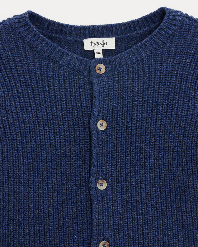 James fancy knit cardigan Natural blue colour  Natalys