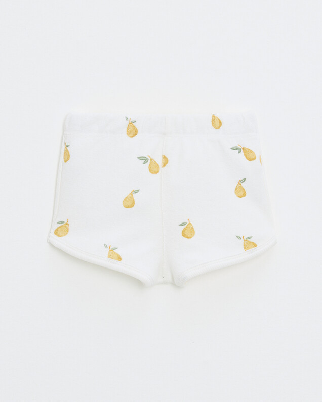 Eliott terrycloth shorts Pear print  Natalys