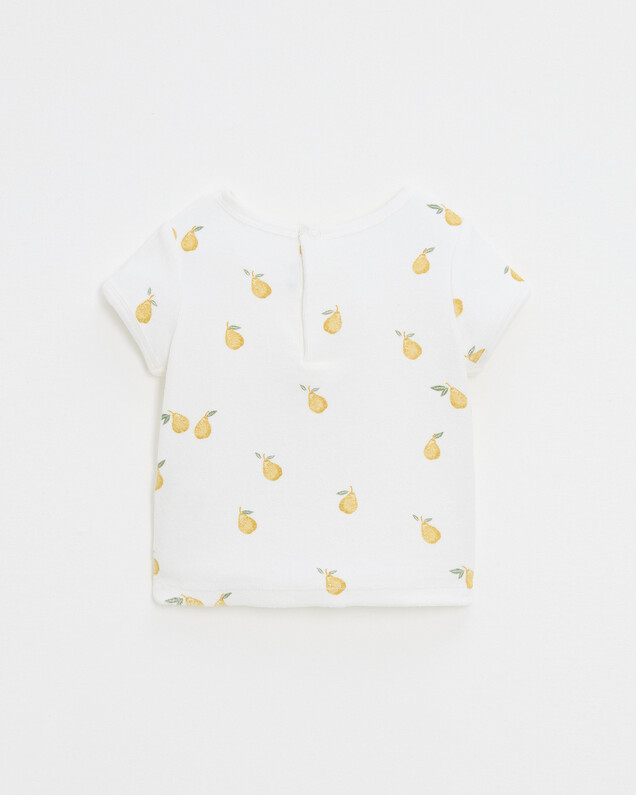 Lubin terrycloth short-sleeved T-shirt Pear print  Natalys