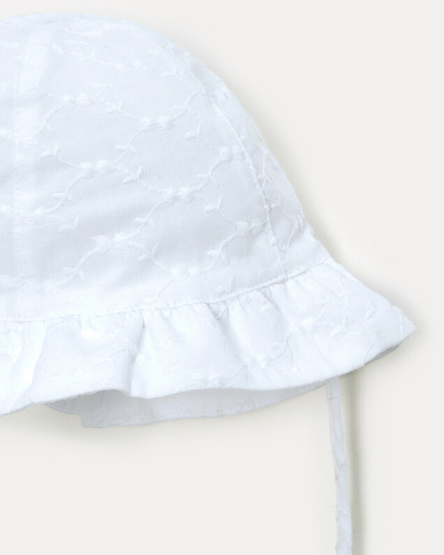 Lison embroidery hat Off-white colour  Natalys
