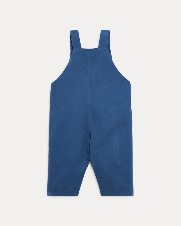 Valentin long twill overalls Natural blue colour  Natalys