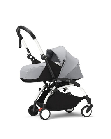 YOYO&sup3; newborn pack 0+ pushchair with white frame Stone colour  Stokke