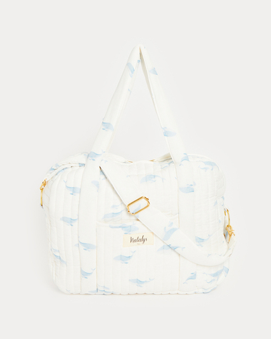 Auguste changing bag Whale print  Natalys