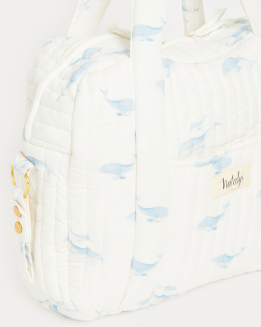 Auguste changing bag Whale print  Natalys