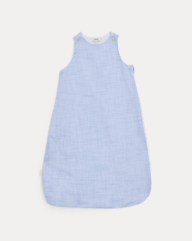 Maddy TOG 0.5 light sleeping bag Blue check print  Natalys