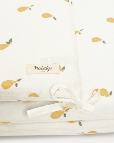 Leandre bumper pad Pear print  Natalys
