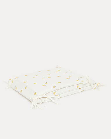 Leandre bumper pad Pear print  Natalys