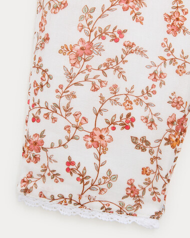 Paula cotton gauze trousers Arabesque print  Natalys