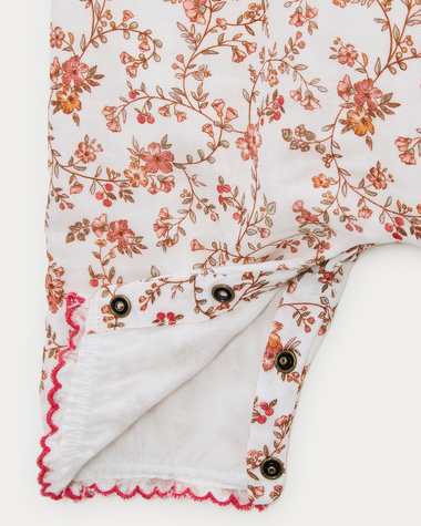 Augustine long jumpsuit in cotton gauze Arabesque print  Natalys