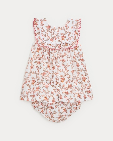 Coline ruffled dress Arabesque print  Natalys
