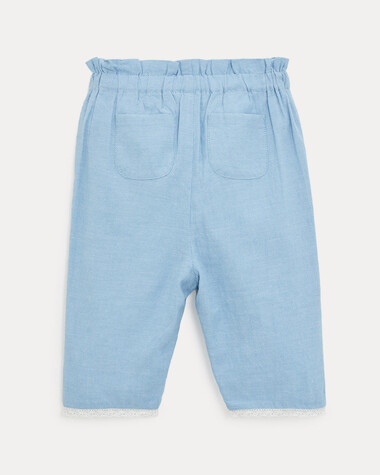 Paula chambray trousers Light blue colour  Natalys