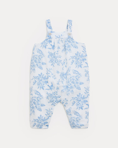 Phillipine long jumpsuit with straps Porcelain print  Natalys