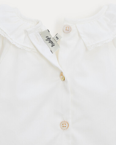 Adele long-sleeved blouse Off-white colour  Natalys