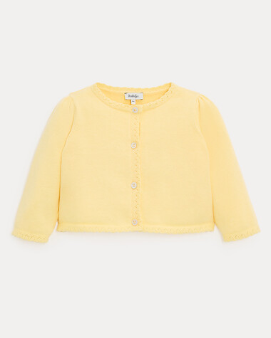 Victoire fancy cardigan Yellow colour  Natalys