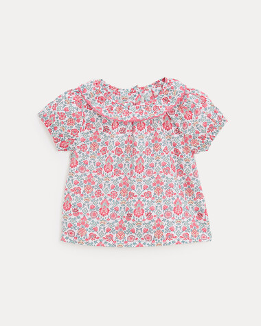 Thelma short-sleeved blouse Liberty fabric  Natalys