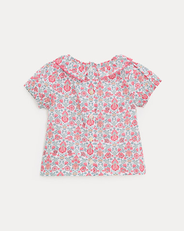 Thelma short-sleeved blouse Liberty fabric  Natalys