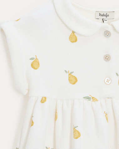 Leonie terry dress Pear print  Natalys