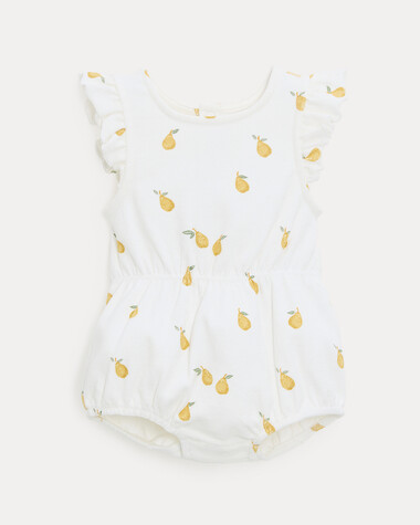 Albertine terry romper Pear print  Natalys