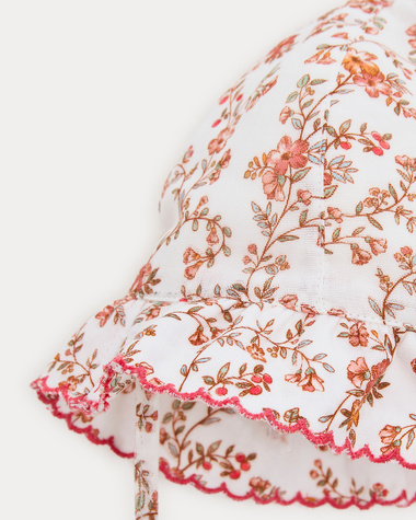 Lison cotton gauze hat Arabesque print  Natalys