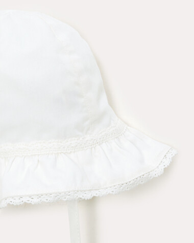 Lison poplin hat Off-white colour  Natalys