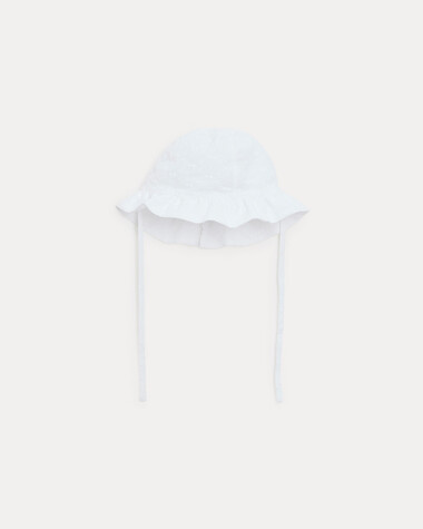 Lison embroidery hat Off-white colour  Natalys
