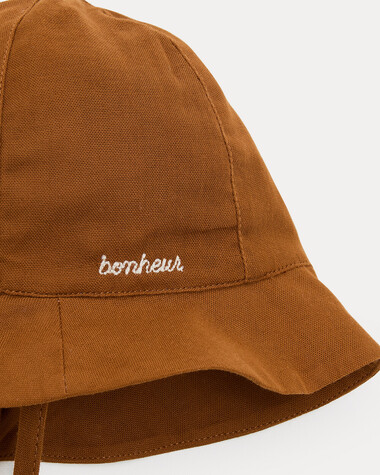 Mahault cotton gauze hat Hazelnut colour  Natalys