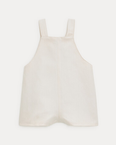 Edgar short twill dungarees Beige colour  Natalys
