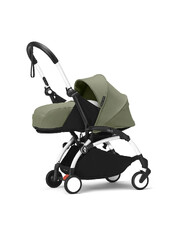 YOYO&sup3; newborn pack 0+ pushchair with white frame Olive colour  Stokke
