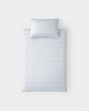 Colette bed linen set Blue sky stripes print Natalys