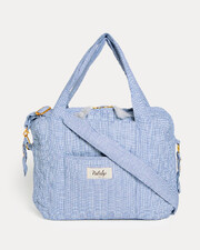 Auguste changing bag Blue check print  Natalys