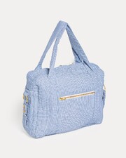 Auguste changing bag Blue check print  Natalys