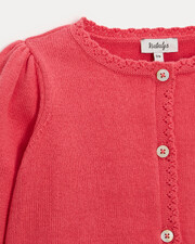Victoire fancy cardigan Pomegranate colour Natalys