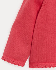 Victoire fancy cardigan Pomegranate colour Natalys