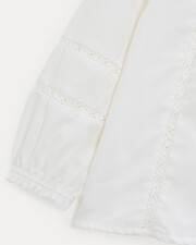 Adele long-sleeved blouse Off-white colour  Natalys