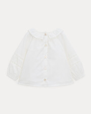 Adele long-sleeved blouse Off-white colour  Natalys