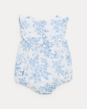 C&eacute;lestine cotton gauze romper Porcelain print  Natalys