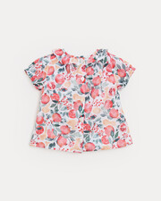 Thelma short-sleeved blouse Pomegranate print Natalys