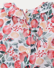Thelma short-sleeved blouse Pomegranate print Natalys