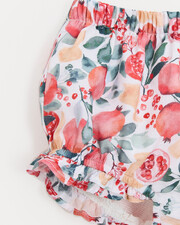 Zelie cotton voile bloomer Pomegranate print Natalys