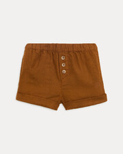 Noe cotton gauze shorts Hazelnut colour Natalys