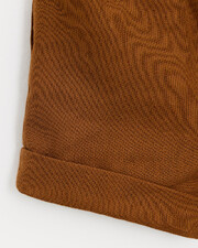 Noe cotton gauze shorts Hazelnut colour Natalys