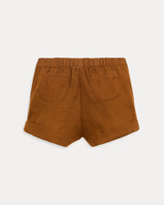 Noe cotton gauze shorts Hazelnut colour Natalys