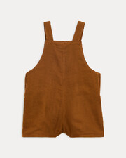 Edgar cotton gauze short dungarees Hazelnut colour  Natalys