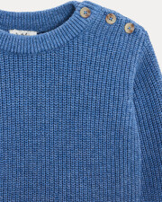 Willie fancy knit jumper Natural blue colour Natalys
