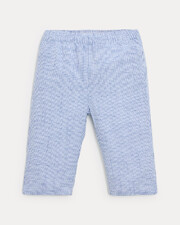 Achille cotton canvas trousers Blue check print  Natalys