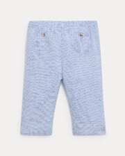 Achille cotton canvas trousers Blue check print  Natalys
