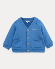 Georges fleece cardigan Natural blue colour  Natalys