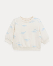 Jo fleece jumper Whale print  Natalys