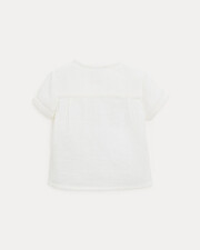 Theodore short-sleeved shirt Off-white colour  Natalys